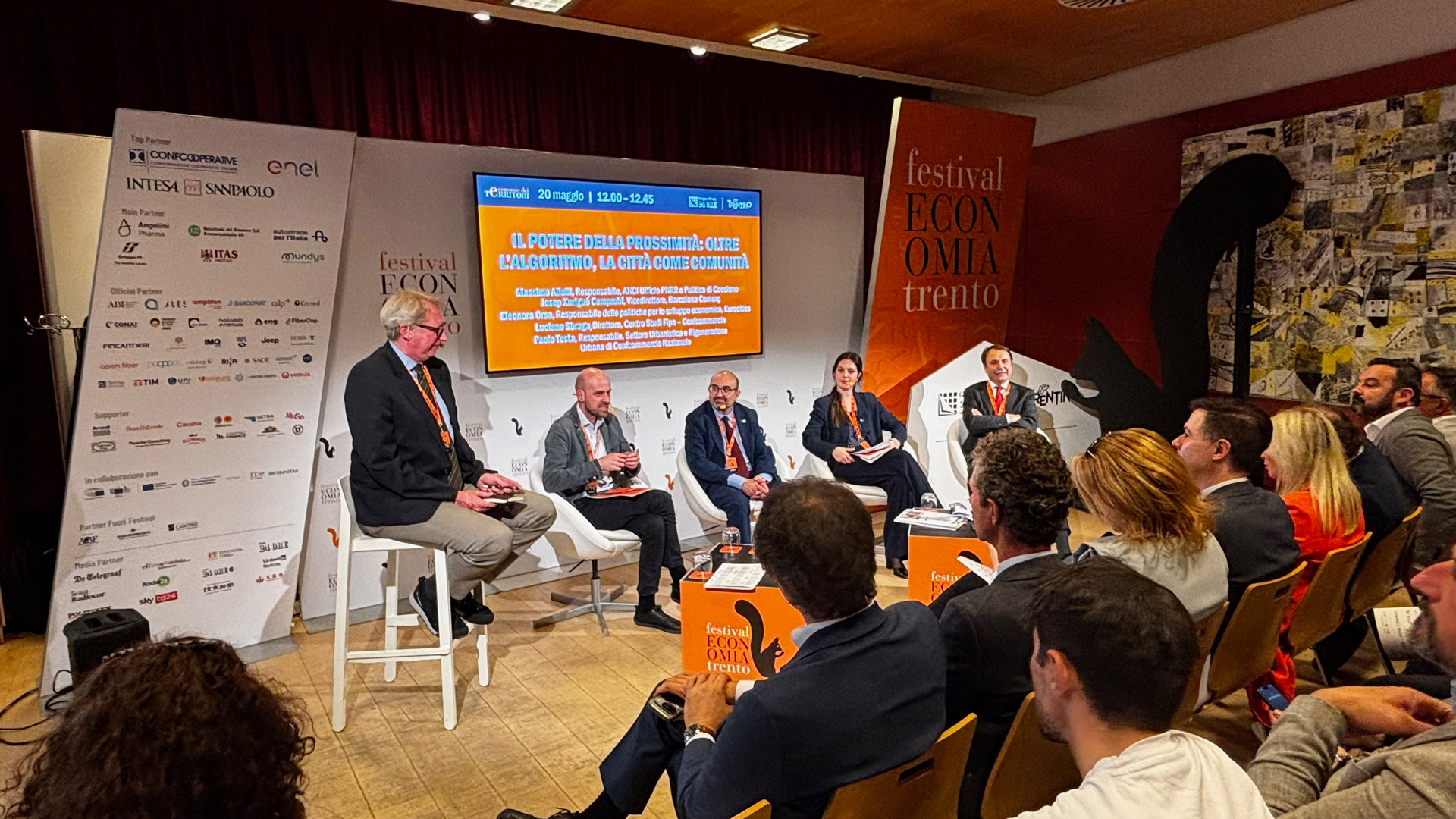Massimo Allulli, responsabile dell'Ufficio PNRR e Politica di Coesione di ANCI, interviene al panel "Il potere della prossimità", Festival dell'economia di Trento, 20 maggio 2026